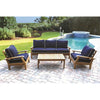 Miami Teak 4pc Outdoor Patio Seating Set