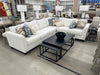 Slice Stone Salt Sectional with Performance Fabric