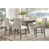 Saratoga 5-Pc Dining Set (Extendable Counter Height Table (54&quot;-78&quot;) + 4 Chairs)