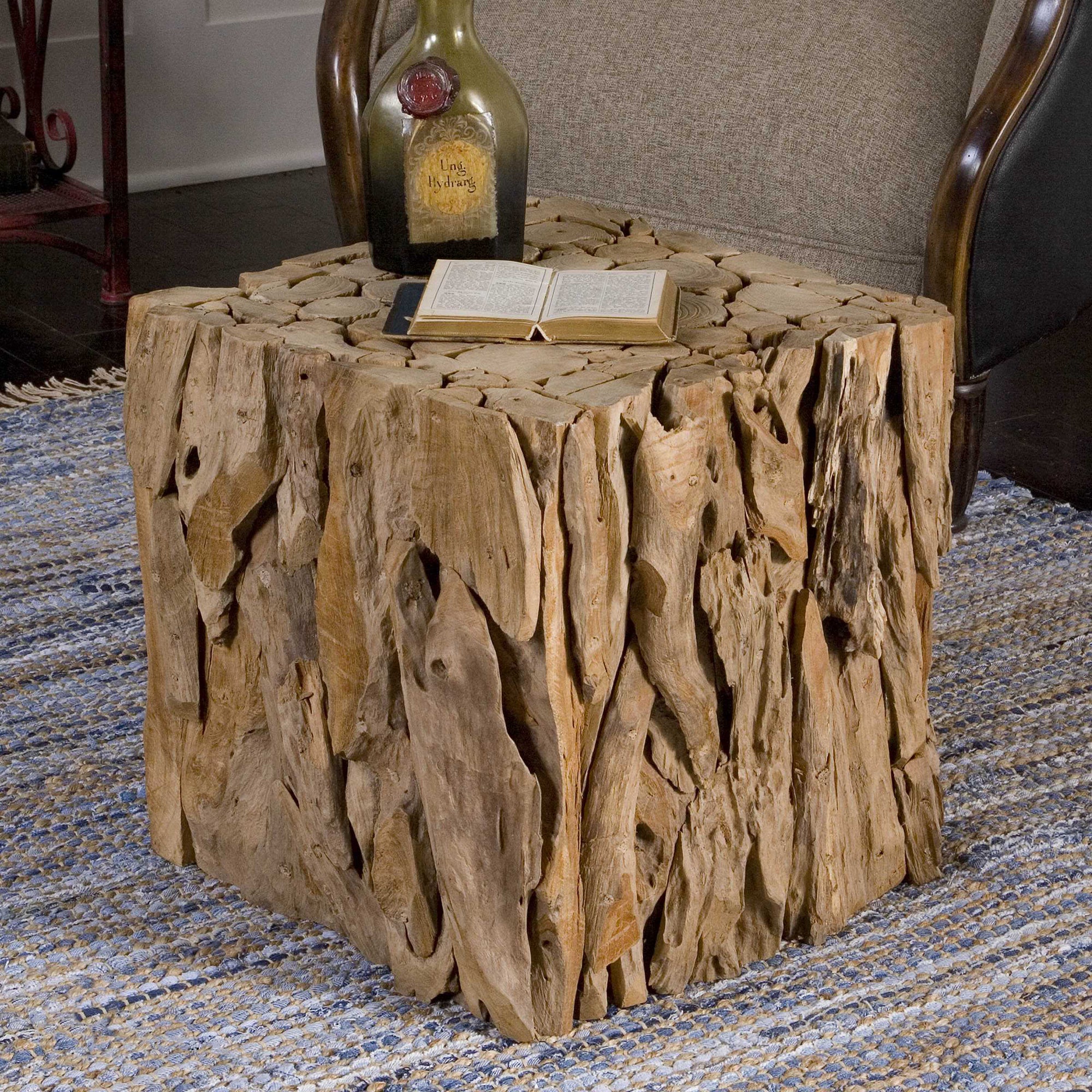 Natural Teak Root Bunching Cube