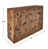 Teak Cubes 49&quot; Console