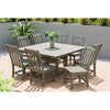 POLYWOOD Outdoor 9pc Dining Set -Farmhouse Trestle 59&quot; Counter Height