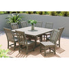 POLYWOOD Outdoor 59&quot; Square Dining Tables -  Farmhouse or Nautical Trestle Style ,  Counter or Dining  Height Table