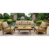 Bermuda Teak 4pc Outdoor Patio Seating Set