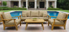 Bermuda Teak 4pc Outdoor Patio Seating Set