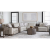 Ravello Sectional in Silver Leather 7-Pc Motion Set