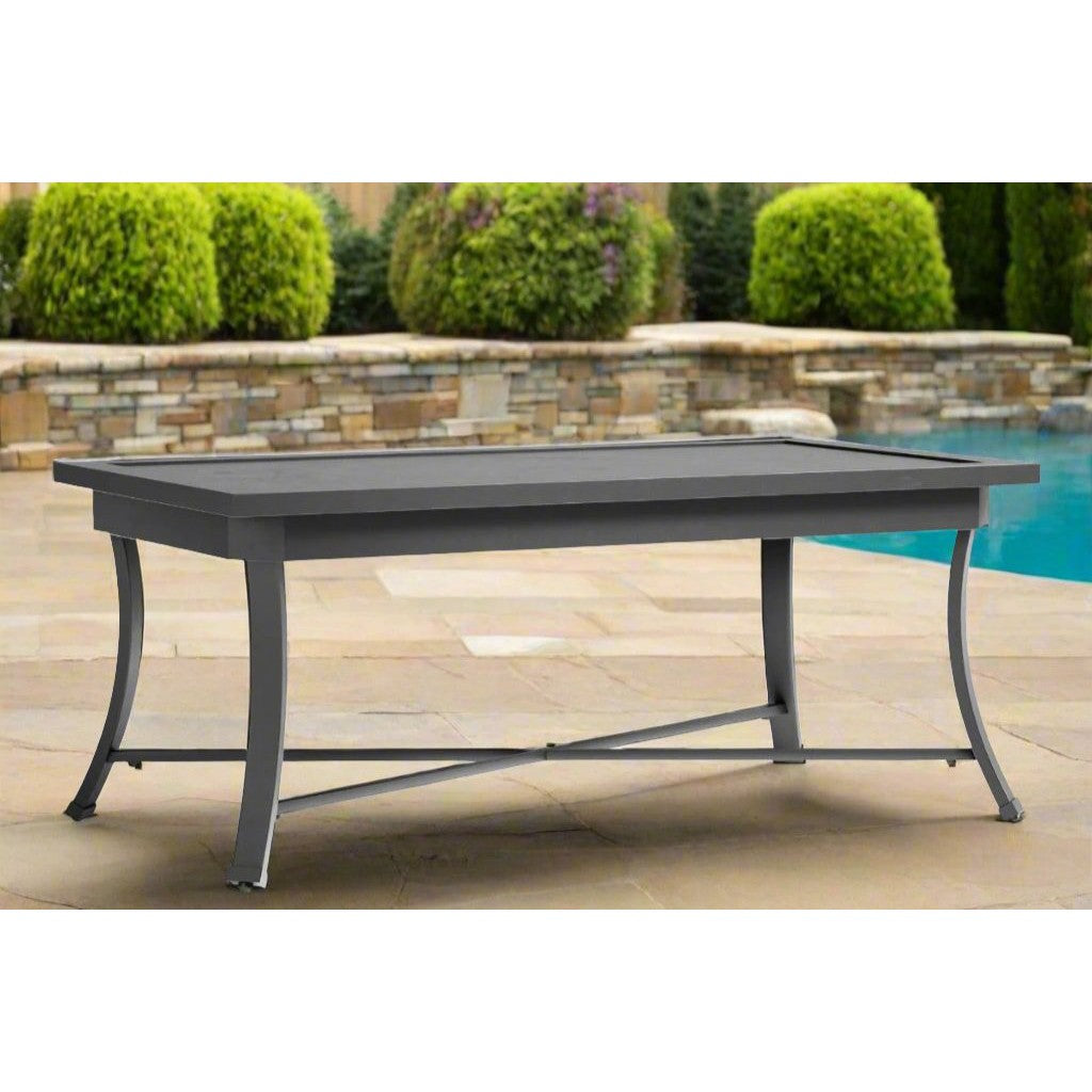 Cannes Gray Outdoor 46" Rectangle Coffee Table