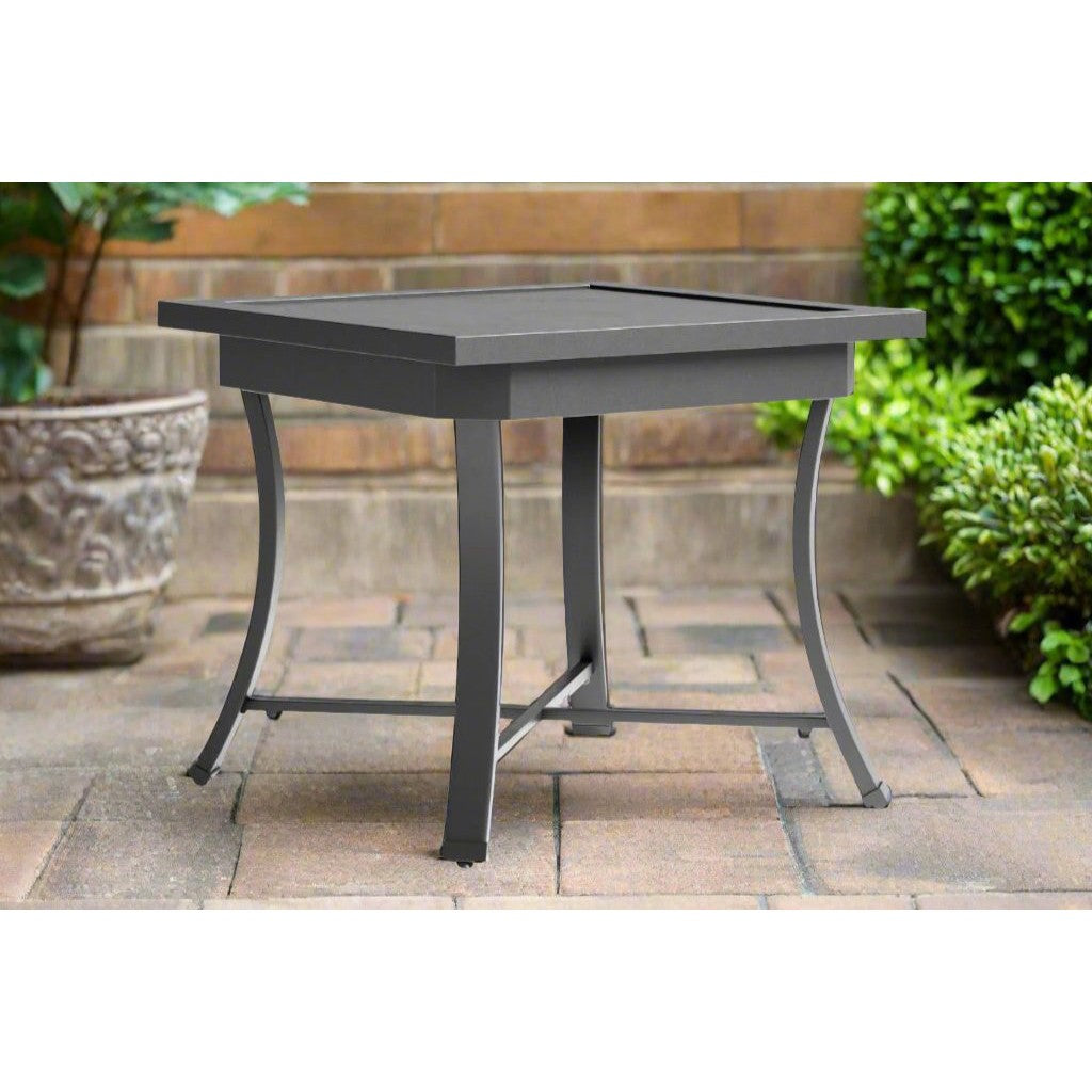 Cannes Gray Outdoor 23" Square End Table