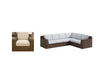 Carmel Brown Outdoor Sectional with LUX Heavy Weave