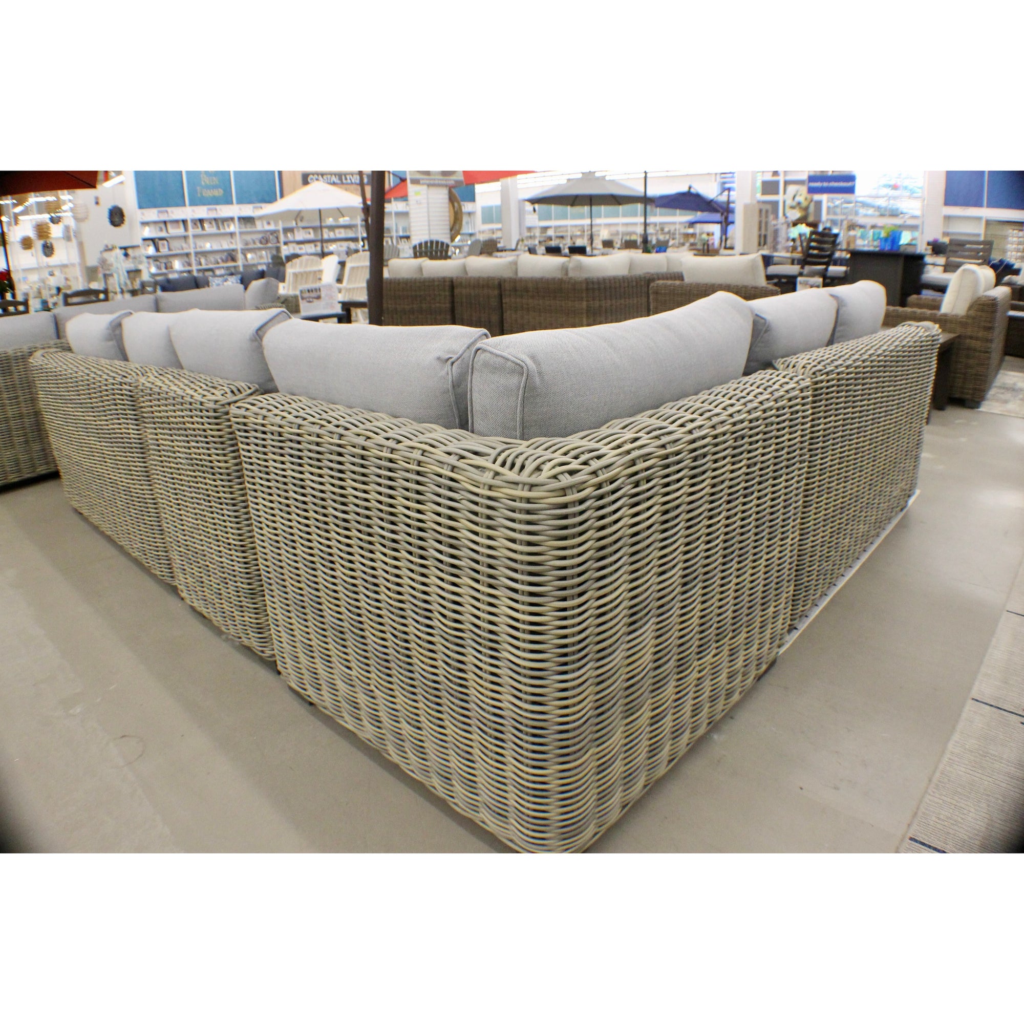 Carmel Natural Outdoor Sectional Sets with LUX Heavy Weave  - New for 2024