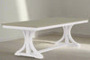 Napa White (76-94&quot;) Trestle Dining Table