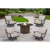 Coronado Outdoor 5pc Firepit Chat Set (Firepit +4 Swivel Rockers)