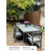 POLYWOOD Edge Outdoor Dining Table 78&quot; x 40&quot;