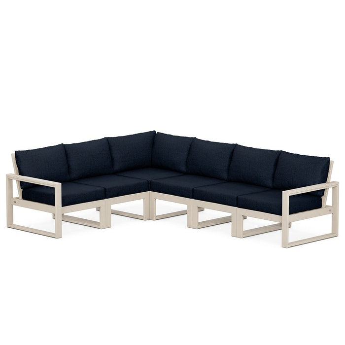 Polywood EDGE Outdoor 6 pc Deep Seating Sectional peter andrews