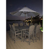 POLYWOOD Outdoor 59&quot; Square Dining Tables -  Farmhouse or Nautical Trestle Style ,  Counter or Dining  Height Table