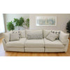 Flange 125&quot; Modular Sofa 3-Pc Oversized in Pewter or Natural