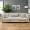 Flange 3-Pc Modular Sofa Oversized in Pewter or Natural 125&quot;