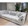 Flange 125&quot; Modular Sofa 3-Pc Oversized in Pewter or Natural