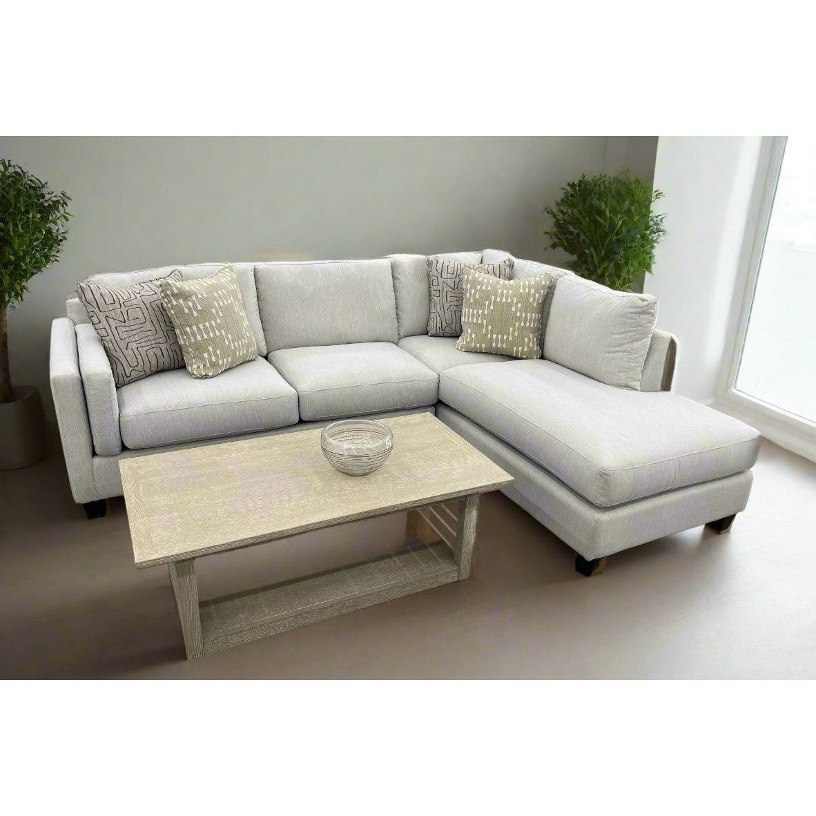 Loft Sectional Organic Natural 2-Pc Bumper Set