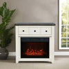 Loft Vintage White 32&quot; Electric Fireplace