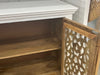 Lunar Carved White Sideboard 40&quot; 2-Door