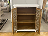 Lunar Carved White Sideboard 40&quot; 2-Door