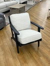 Merino Cotton Wood Accent Chair - Black Finish