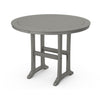 POLYWOOD 48&quot; Round Outdoor Table - NAUTICAL Style  Dining, Counter or Bar Height