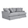 Peyton Slate Slipcover Sofa with Performance Fabric 92&quot;