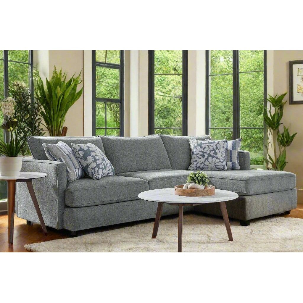 Pop Collection Customizable 2 Pc Sectional Sofa with Chaise 10 colo peter andrews