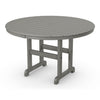 POLYWOOD 48&quot; Round Outdoor Table -Farmhouse Style  Dining, Counter or Bar Height