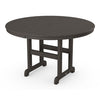 POLYWOOD 48&quot; Round Outdoor Table -Farmhouse Style  Dining, Counter or Bar Height