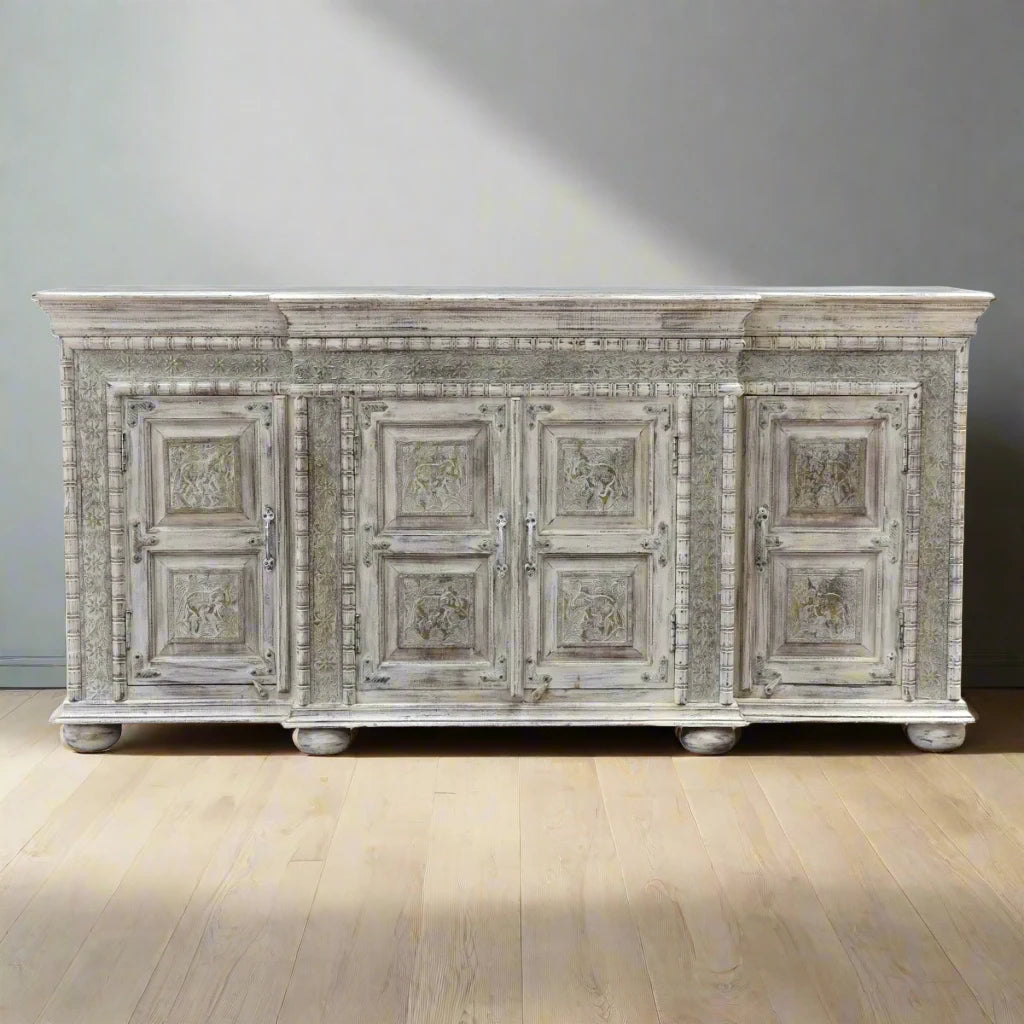 Safari 72" White 4-door Sideboard