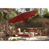 Treasure Garden 13 ft Outdoor Patio Umbrella with Lux Lighting, Octagonal Cantilever with Fixed Base or Rolling  Base*