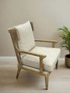 Wiley Flax Wood Accent Chair