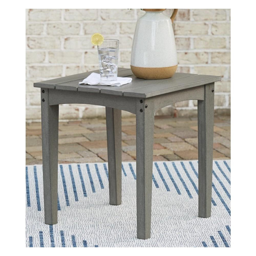 Poly Grey Outdoor 21" End Table