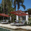 Polaris 13-Foot Cantilever Umbrella with Base - Treasure Garden Commercial Grade High-Performance in Slate